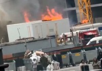 В Ставрополе тушат пожар в ЖК «Красный Металлист»