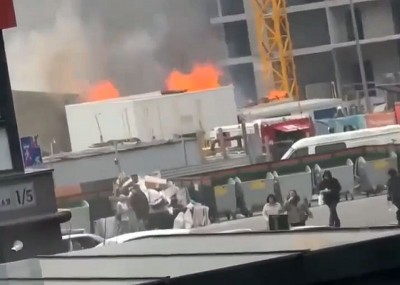 В ЖК «Красный металлист» в Ставрополе горят поддоны