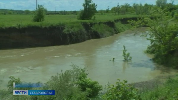 На Ставрополье наблюдается подъем уровня воды в реке Егорлык
