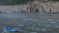 В Пятигорске спускают воду из озера Провал