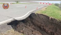 Поврежденный селем участок дороги начали ремонтировать в Курском округе Ставрополья Поврежденный селем участок дороги начали ремонтировать в Курском округе Ставрополья