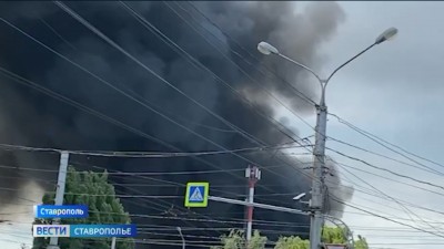 Крупный пожар в Ставрополе: подробности происшествия