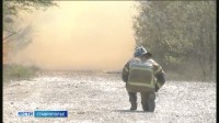 На Ставрополье загорелось пшеничное поле На Ставрополье загорелось пшеничное поле