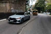 В Кисловодске автобус врезался в БМВ В Кисловодске автобус врезался в БМВ